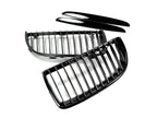 Kies-Motorsports AutoTecknic USA AutoTecknic Glazing Black Front Grille Set - BMW E90 Sedan | E91 Wagon | 3-Series