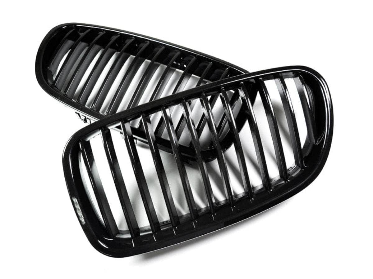 Kies-Motorsports AutoTecknic USA AutoTecknic Glazing Black Front Grille Set - BMW F10 Sedan | F11 Wagon | 5-Series Main image