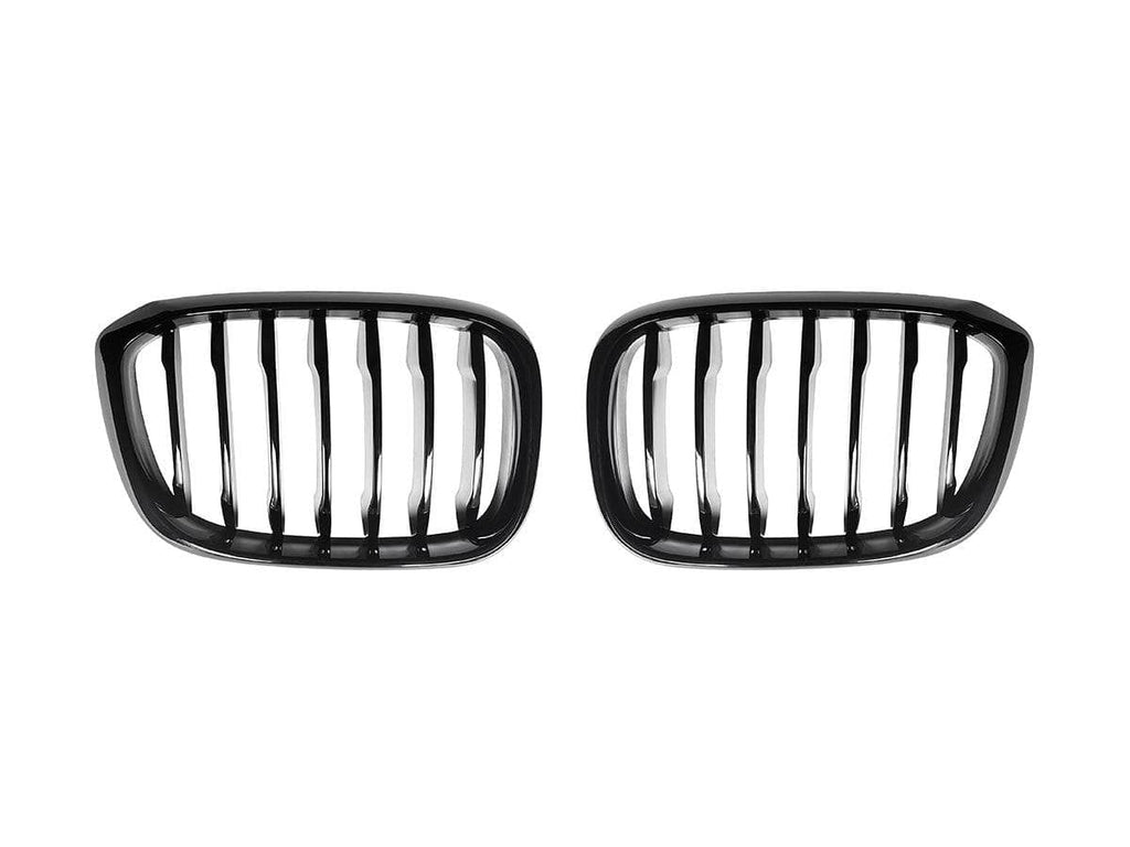Kies-Motorsports AutoTecknic USA AutoTecknic Glazing Black Front Grille Set - BMW G01 X3 | G02 X4 Pre-LCI
