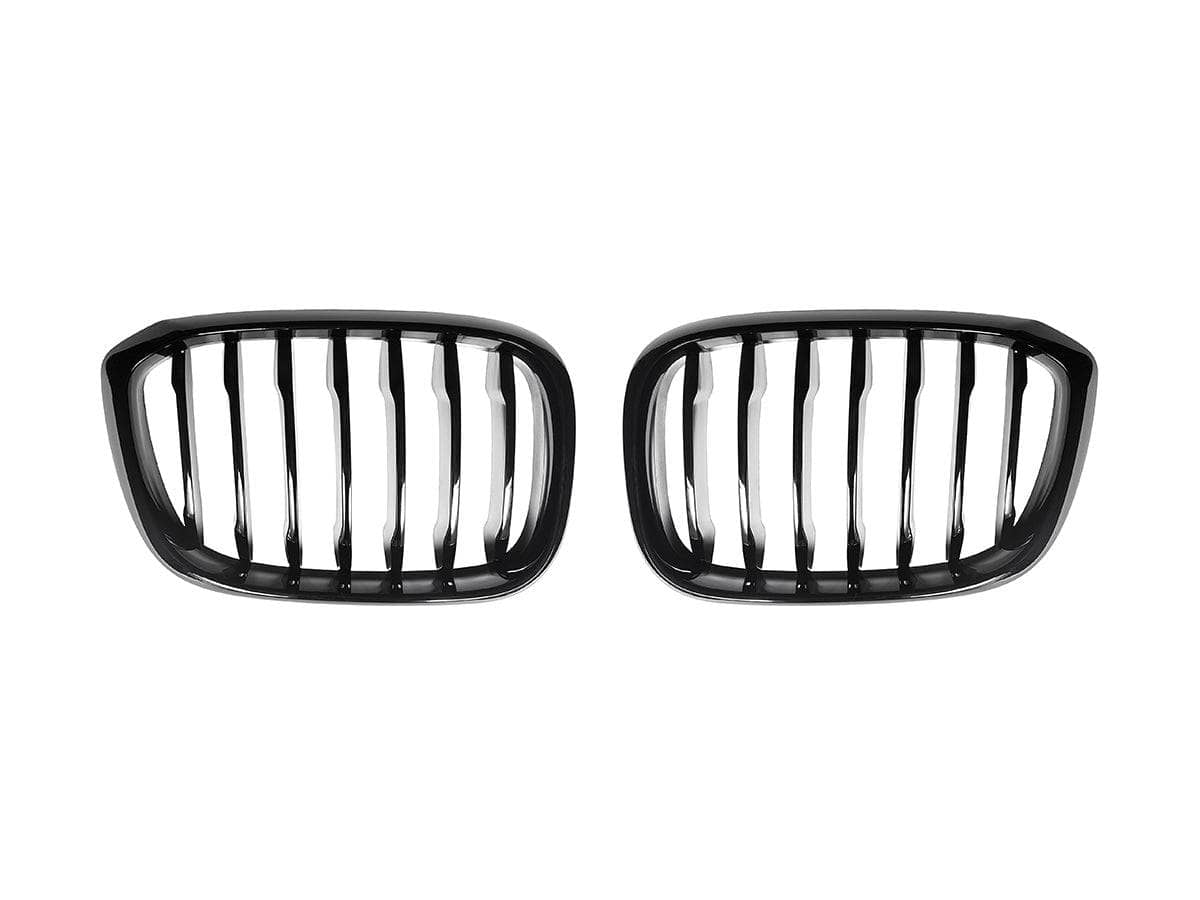 Kies-Motorsports AutoTecknic USA AutoTecknic Glazing Black Front Grille Set - BMW G01 X3 | G02 X4 Pre-LCI