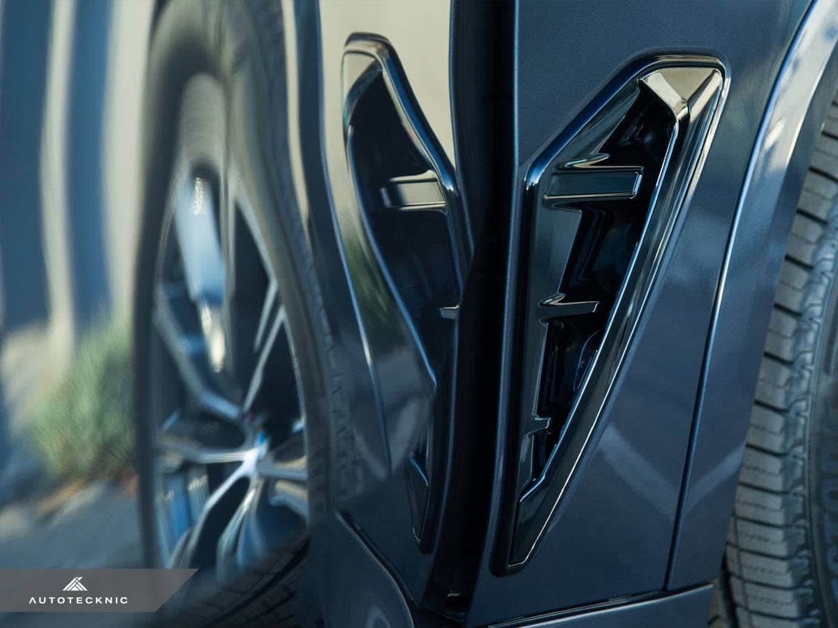 Kies-Motorsports AutoTecknic USA AutoTecknic Gloss Black Fender Trim Set - F95 X5M | G05 X5