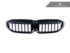 Kies-Motorsports AutoTecknic USA AutoTecknic Gloss Black Front Grille - BMW G20 3-Series Pre-LCI