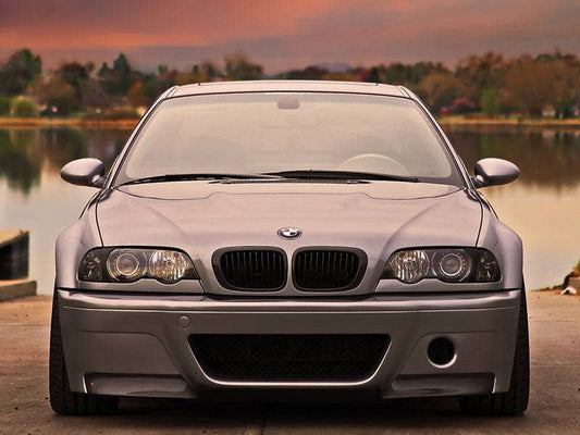 Kies-Motorsports AutoTecknic USA AutoTecknic Gloss Black Front Grille Set - E46 3-Series Coupe Pre-Facelift | M3
