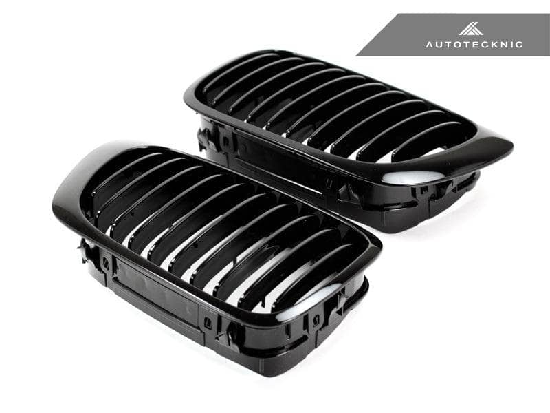 Kies-Motorsports AutoTecknic USA AutoTecknic Gloss Black Front Grille Set - E46 3-Series Coupe Pre-Facelift | M3