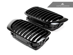 Kies-Motorsports AutoTecknic USA AutoTecknic Gloss Black Front Grille Set - E46 3-Series Coupe Pre-Facelift | M3