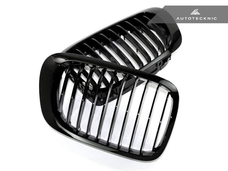 Kies-Motorsports AutoTecknic USA AutoTecknic Gloss Black Front Grille Set - E46 3-Series Coupe Pre-Facelift | M3