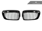Kies-Motorsports AutoTecknic USA AutoTecknic Gloss Black Front Grille Set - E46 3-Series Coupe Pre-Facelift | M3