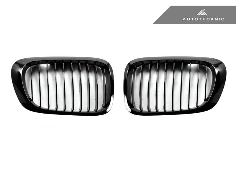Kies-Motorsports AutoTecknic USA AutoTecknic Gloss Black Front Grille Set - E46 3-Series Coupe Pre-Facelift | M3