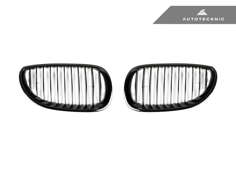 Kies-Motorsports AutoTecknic USA AutoTecknic Gloss Black Front Grille Set - E60 5-Series | M5