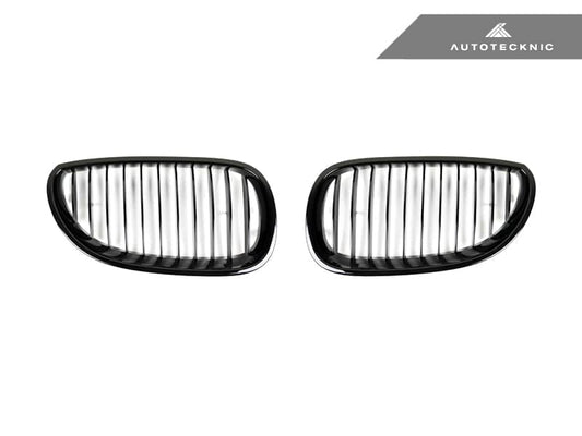 Kies-Motorsports AutoTecknic USA AutoTecknic Gloss Black Front Grille Set - E60 5-Series | M5