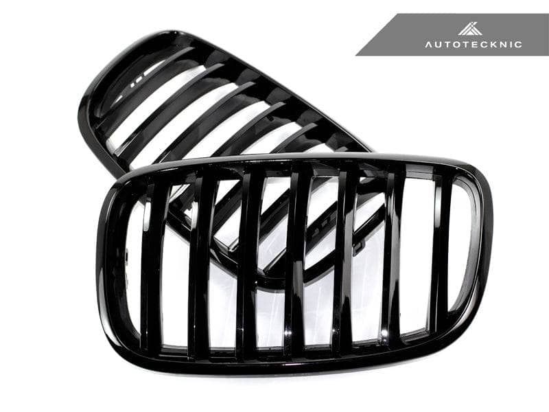 Kies-Motorsports AutoTecknic USA AutoTecknic Gloss Black Front Grille Set - E70 X5 / X5M | E71 X6 / X6M