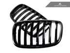 Kies-Motorsports AutoTecknic USA AutoTecknic Gloss Black Front Grille Set - E70 X5 / X5M | E71 X6 / X6M