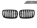 Kies-Motorsports AutoTecknic USA AutoTecknic Gloss Black Front Grille Set - E70 X5 / X5M | E71 X6 / X6M