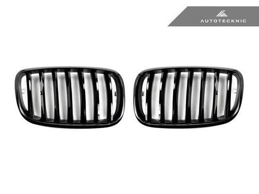 Kies-Motorsports AutoTecknic USA AutoTecknic Gloss Black Front Grille Set - E70 X5 / X5M | E71 X6 / X6M