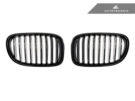 Kies-Motorsports AutoTecknic USA AutoTecknic Gloss Black Front Grille Set - F01/ F02 7-Series LCI