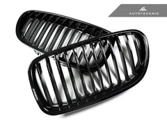 Kies-Motorsports AutoTecknic USA AutoTecknic Gloss Black Front Grille Set - F10 Sedan/ F11 Wagon | 5-Series