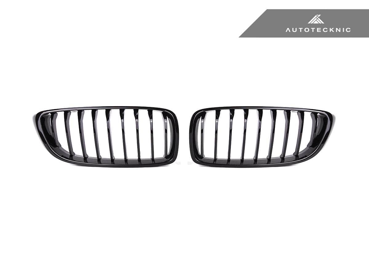Kies-Motorsports AutoTecknic USA AutoTecknic Gloss Black Front Grille Set - F32/ F36 4-Series Main image