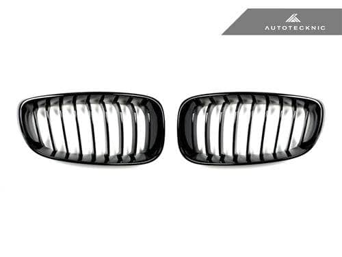 Kies-Motorsports AutoTecknic USA AutoTecknic Gloss Black Front Grille Set - F34 3-Series Gran Turismo