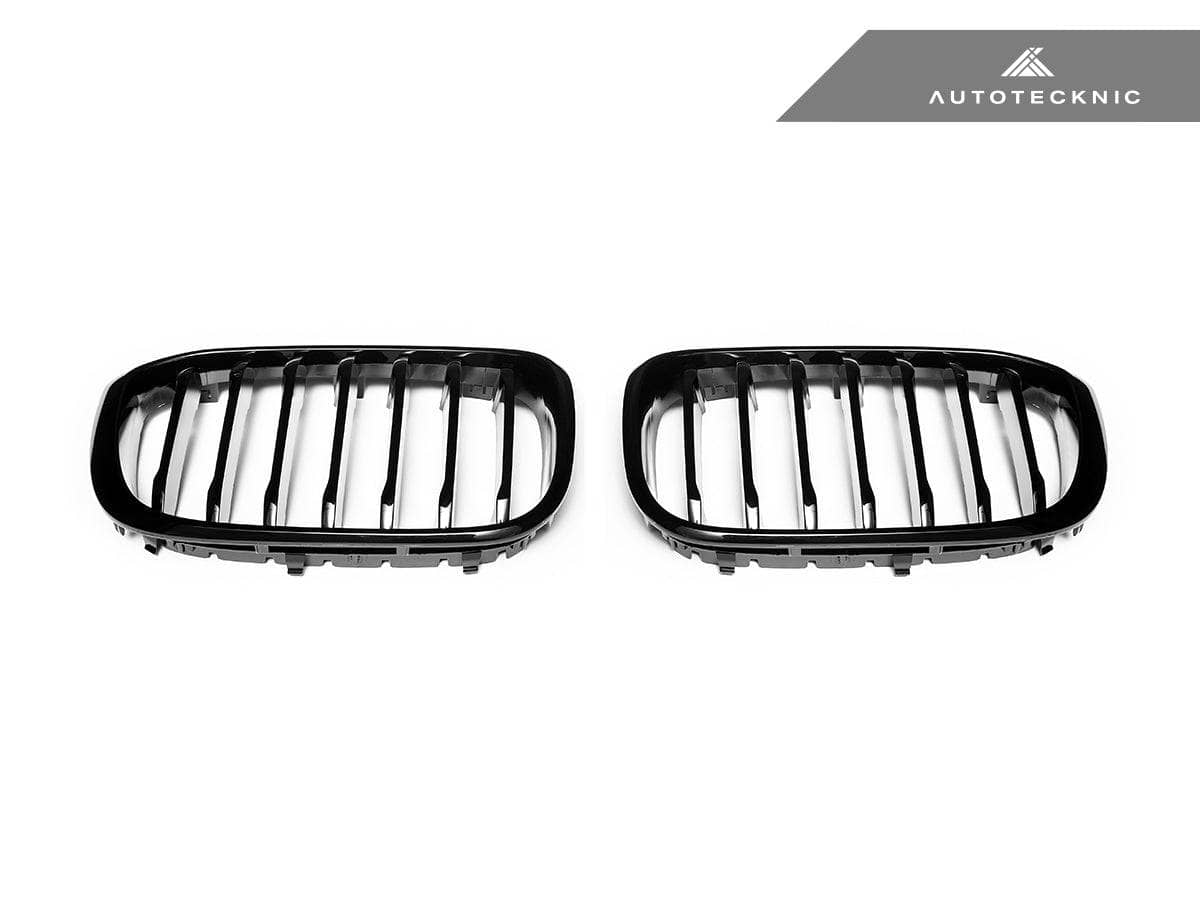 Kies-Motorsports AutoTecknic USA AutoTecknic Gloss Black Front Grille Set - G01 X3 | G02 X4 Pre-LCI