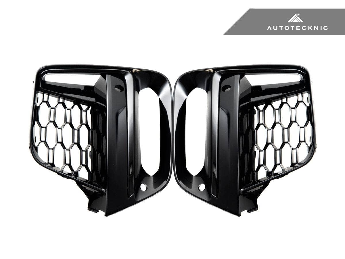 Kies-Motorsports AutoTecknic USA AutoTecknic Gloss Black Lower Grille Trim Set - G01 X3 | G02 X4 M40I Pre-LCI