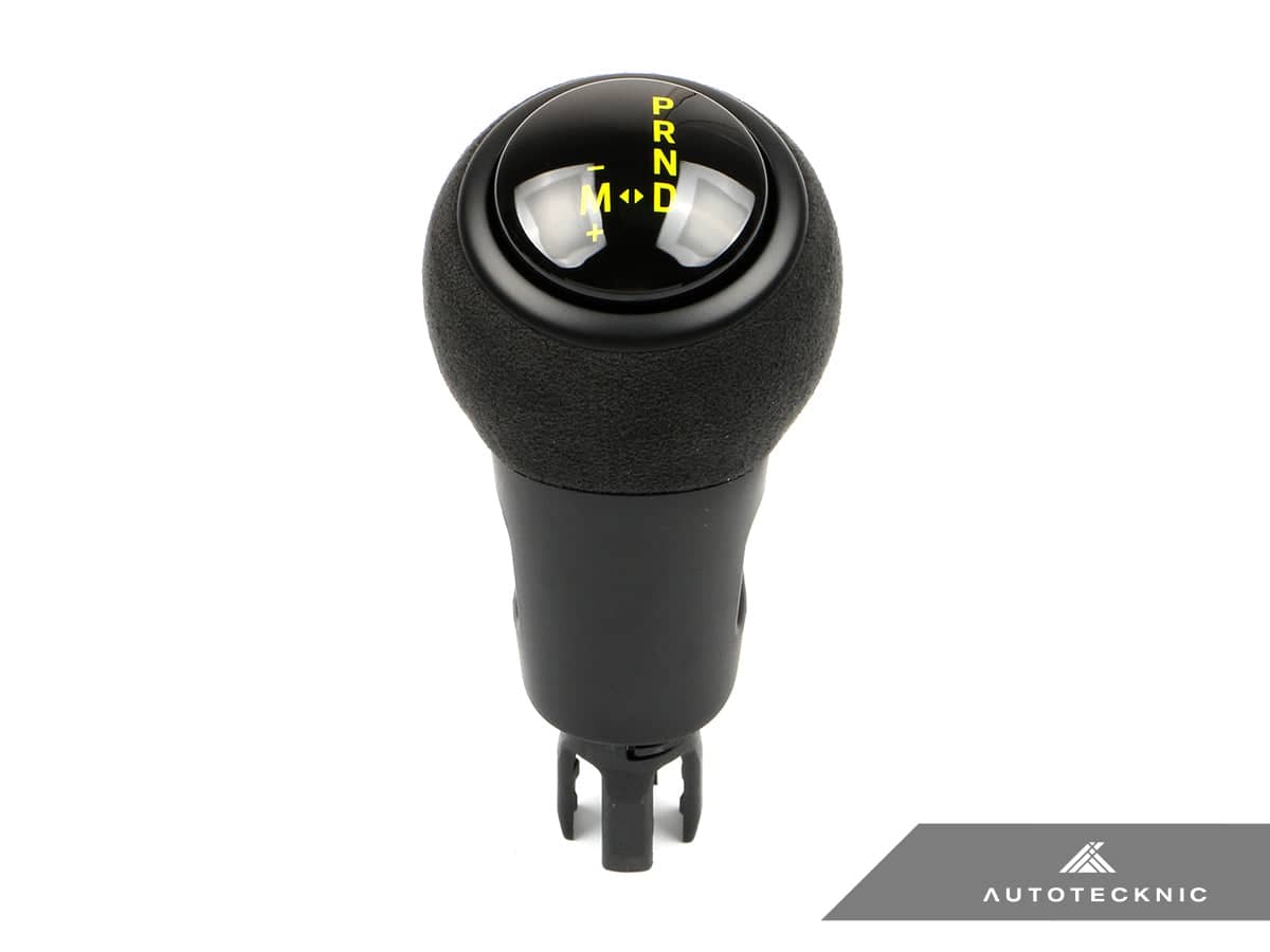 Kies-Motorsports AutoTecknic USA AutoTecknic GT4-Inspired Shift Knob - Porsche Macan (95B) 2015-2024 Yellow / Alcantara