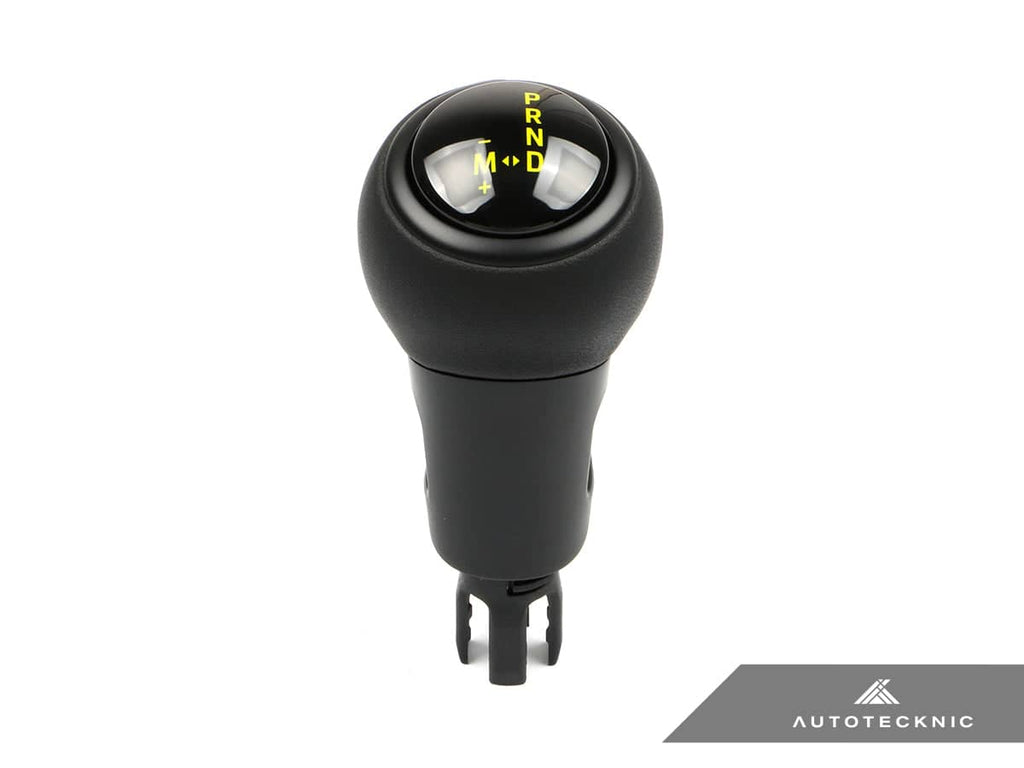 Kies-Motorsports AutoTecknic USA AutoTecknic GT4-Inspired Shift Knob - Porsche Macan (95B) 2015-2024 Yellow / Genuine Leather