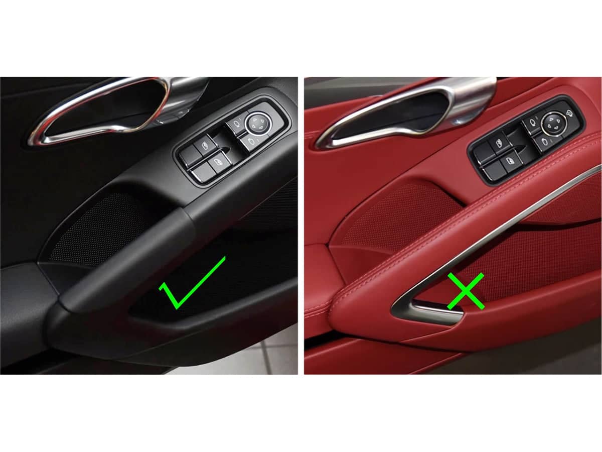 Kies-Motorsports AutoTecknic USA AutoTecknic Interior Door Pull Handle Cover Set - Porsche 981 Boxster / Cayman / 718 Cayman / 991 911
