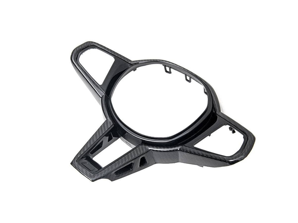 Kies-Motorsports AutoTecknic USA AutoTecknic LCI Carbon Steering Wheel Trim - BMW G22/ G26 4-Series 2025-Up