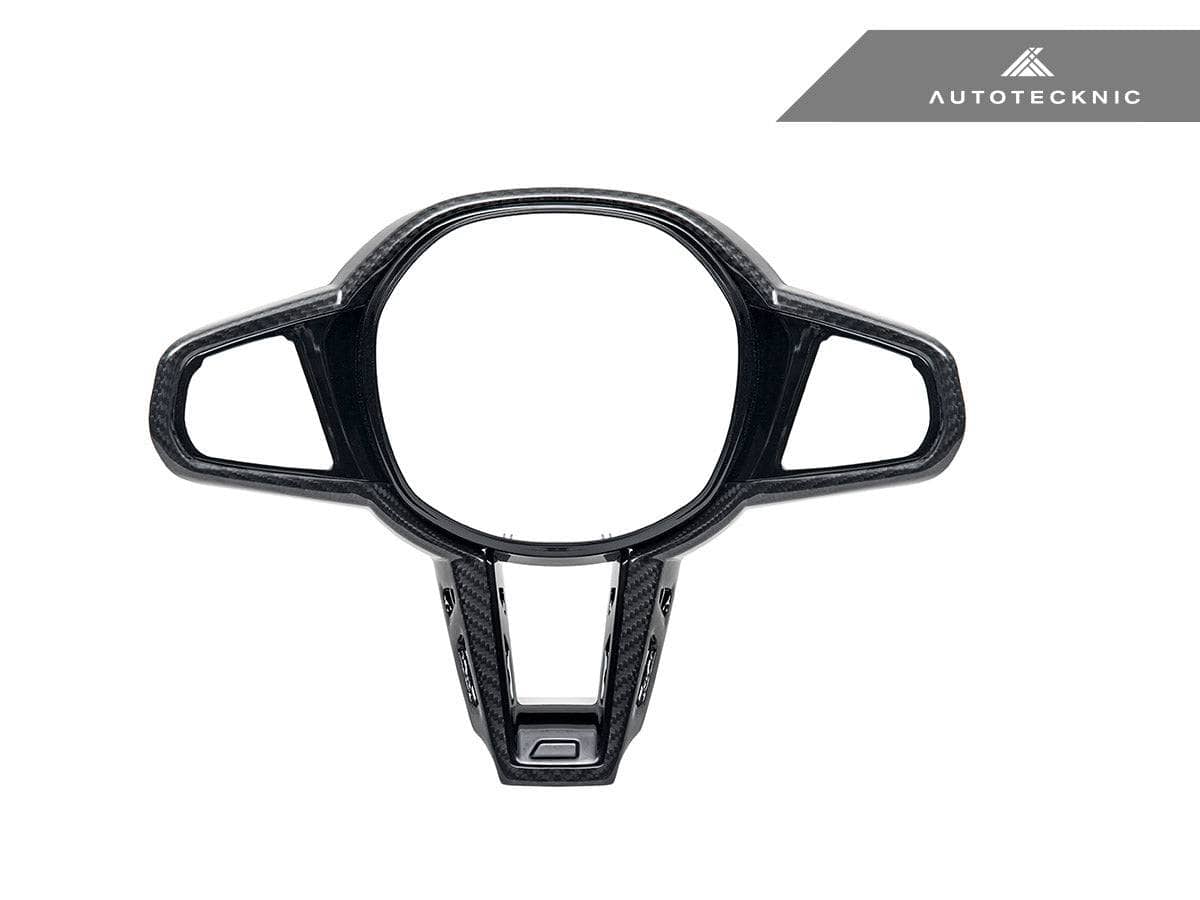 Kies-Motorsports AutoTecknic USA AutoTecknic LCI Carbon Steering Wheel Trim - G22/ G26 4-Series 2025-Up
