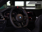 Kies-Motorsports AutoTecknic USA AutoTecknic LCI Carbon Steering Wheel Trim - G22/ G26 4-Series 2025-Up