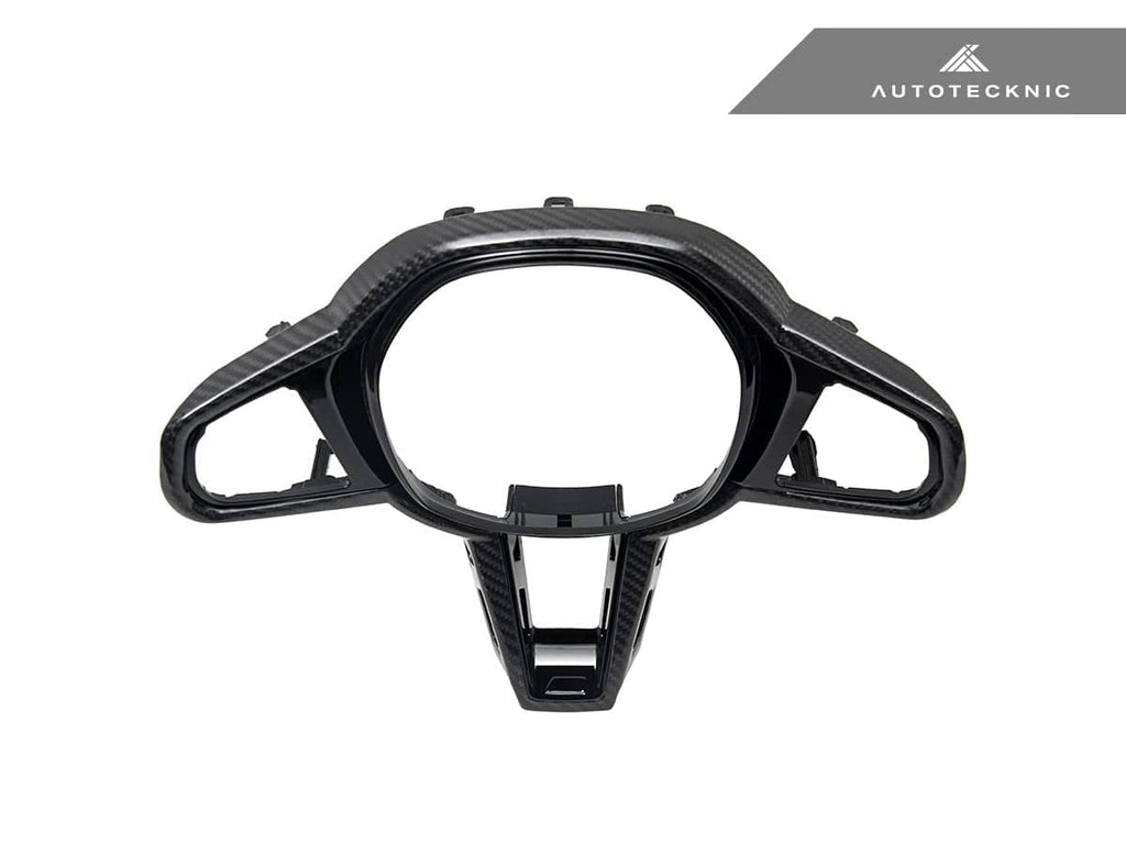Kies-Motorsports AutoTecknic USA AutoTecknic LCI Carbon Steering Wheel Trim - G22/ G26 4-Series 2025-Up