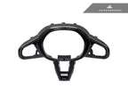 Kies-Motorsports AutoTecknic USA AutoTecknic LCI Carbon Steering Wheel Trim - G22/ G26 4-Series 2025-Up