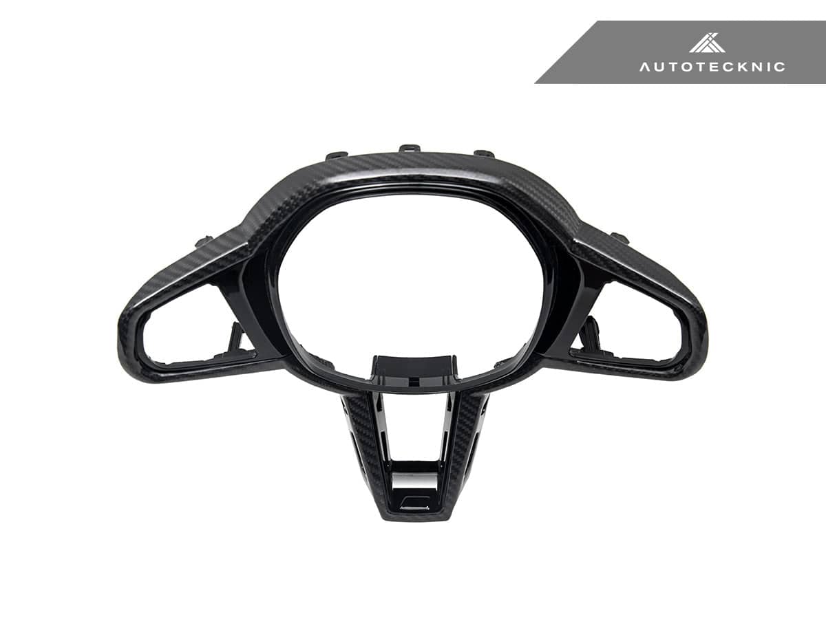 Kies-Motorsports AutoTecknic USA AutoTecknic LCI Carbon Steering Wheel Trim - G22/ G26 4-Series 2025-Up