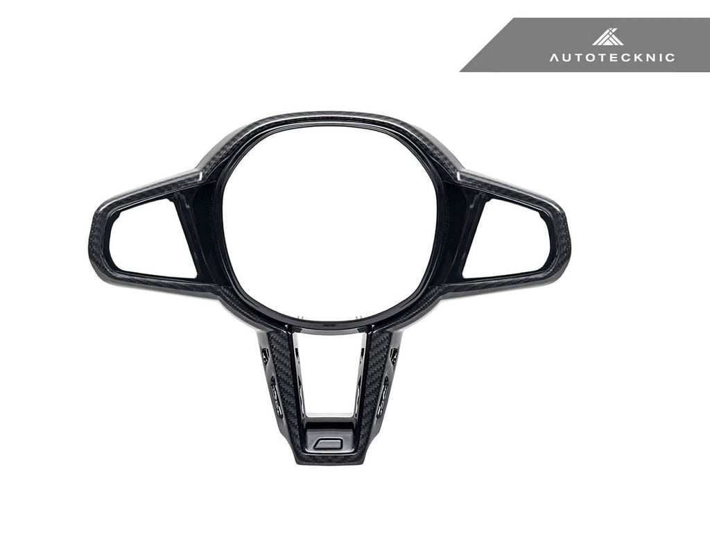 Kies-Motorsports AutoTecknic USA AutoTecknic LCI Carbon Steering Wheel Trim - G42 2-Series 2025-Up