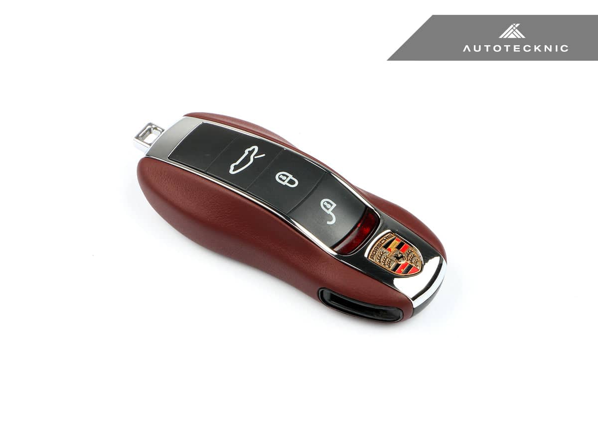 Kies-Motorsports AutoTecknic USA AutoTecknic Leather Key Remote Trim - Porsche G1 Key Remote Trim / Balik Red