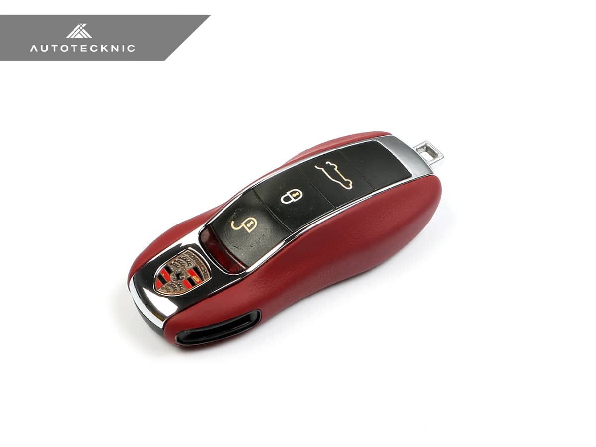 Kies-Motorsports AutoTecknic USA AutoTecknic Leather Key Remote Trim - Porsche G1 Key Remote Trim / Bordeaux Red
