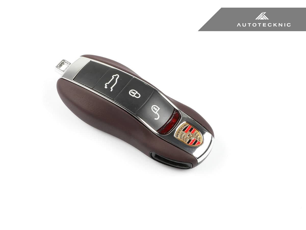 Kies-Motorsports AutoTecknic USA AutoTecknic Leather Key Remote Trim - Porsche G1 Key Remote Trim / Marsala Red