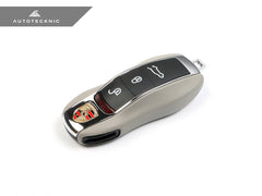 Kies-Motorsports AutoTecknic USA AutoTecknic Leather Key Remote Trim - Porsche G1 Key Remote Trim / Platinum Grey