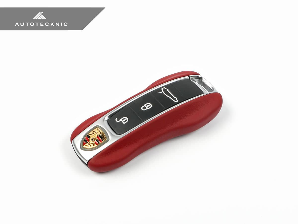 Kies-Motorsports AutoTecknic USA AutoTecknic Leather Key Remote Trim - Porsche G2 Key Remote Trim / Bordeaux Red
