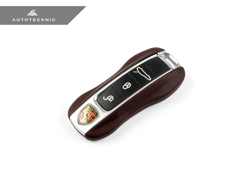 Kies-Motorsports AutoTecknic USA AutoTecknic Leather Key Remote Trim - Porsche G2 Key Remote Trim / Marsala Red