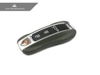 Kies-Motorsports AutoTecknic USA AutoTecknic Leather Key Remote Trim - Porsche G2 Key Remote Trim / Midnight Green