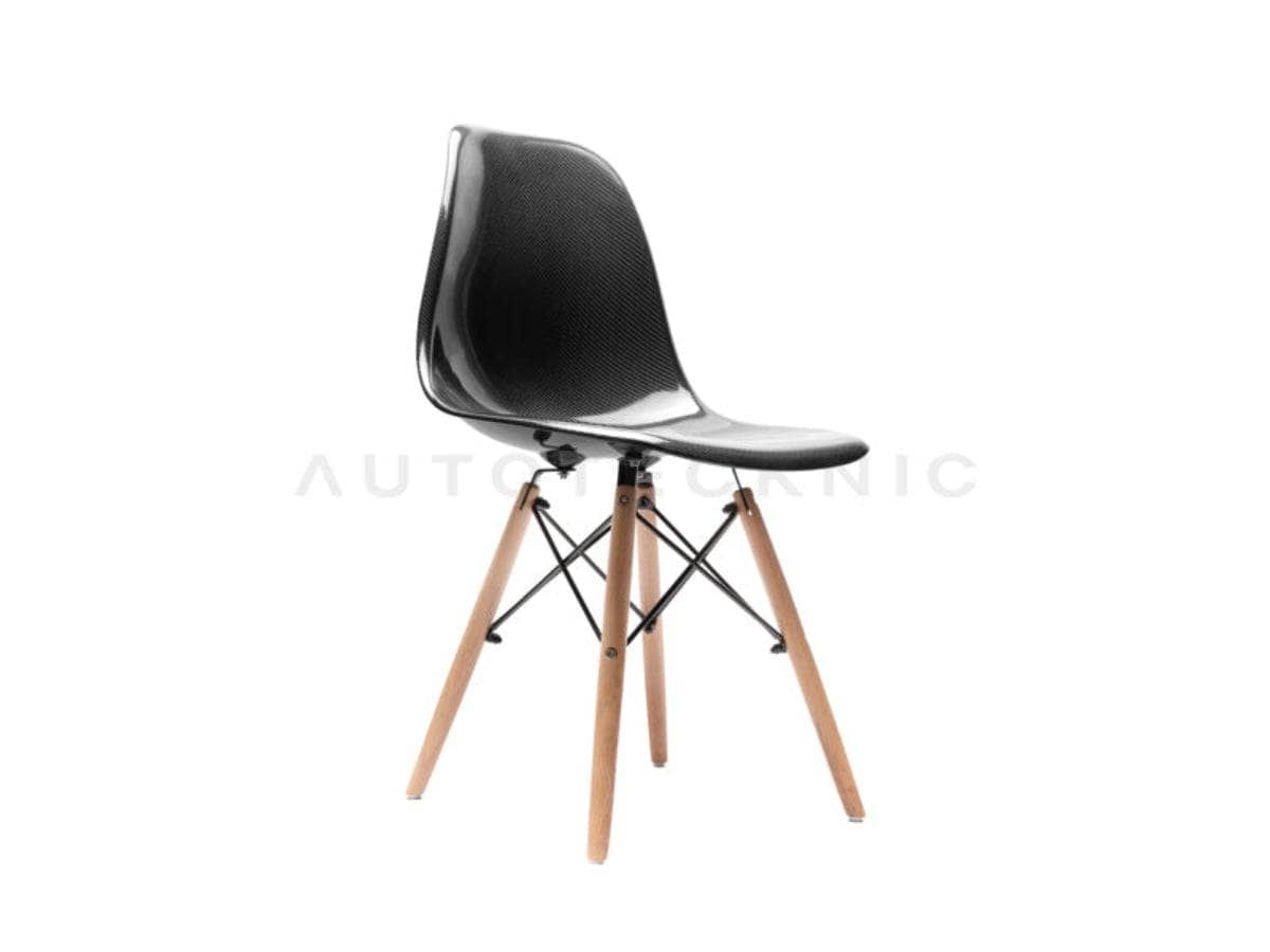 Kies-Motorsports AutoTecknic USA AutoTecknic Midcentury Dry Carbon Dowel-Leg Side Chair