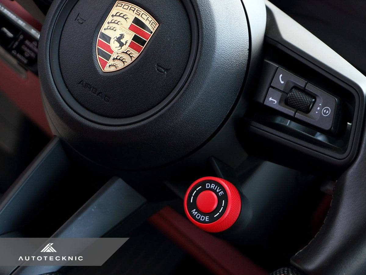 Kies-Motorsports AutoTecknic USA AutoTecknic Painted Drive Mode Selector Switch Dial - Porsche Guards Red / Cayenne 24-25 (9Y0.2) - Variant B