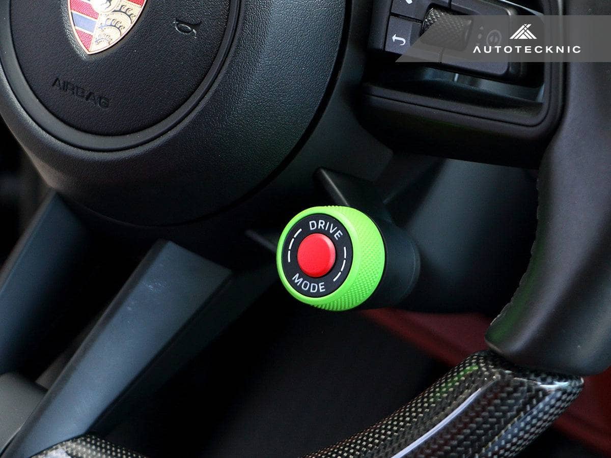 Kies-Motorsports AutoTecknic USA AutoTecknic Painted Drive Mode Selector Switch Dial - Porsche Lizard Green / Cayenne 24-25 (9Y0.2) - Variant B