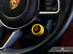 Kies-Motorsports AutoTecknic USA AutoTecknic Painted Drive Mode Selector Switch Dial - Porsche Racing Yellow / Cayenne 17-23 (9Y0) - Variant A