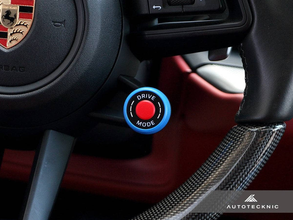 Kies-Motorsports AutoTecknic USA AutoTecknic Painted Drive Mode Selector Switch Dial - Porsche Shark Blue / Cayenne 24-25 (9Y0.2) - Variant B