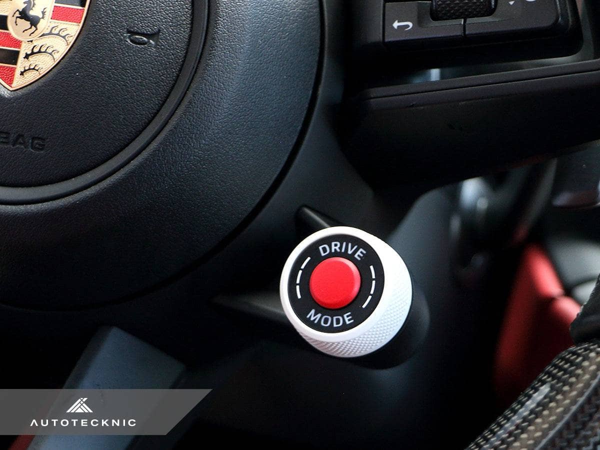 Kies-Motorsports AutoTecknic USA AutoTecknic Painted Drive Mode Selector Switch Dial - Porsche White / Cayenne 24-25 (9Y0.2) - Variant B