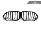 Kies-Motorsports AutoTecknic USA AutoTecknic Painted Glazing Black Front Grille - G06 X6 LCI G06 X6 LCI 2024-Up / Gloss Black