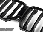 Kies-Motorsports AutoTecknic USA AutoTecknic Painted Glazing Black Front Grille - G06 X6 LCI G06 X6 LCI 2024-Up / Gloss Black
