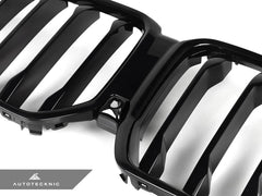 Kies-Motorsports AutoTecknic USA AutoTecknic Painted Glazing Black Front Grille - G06 X6 LCI G06 X6 LCI 2024-Up / Gloss Black